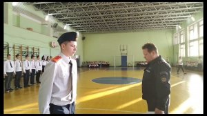 Смотр строя и песни кадетских классов