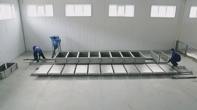 Конвейерная мини-линия для производства газобетона от компании «АлтайСтройМаш»