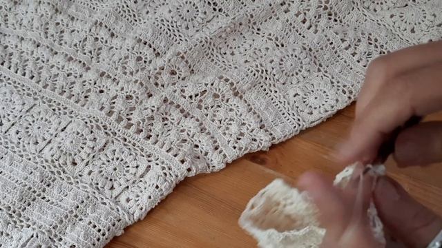 Сарафан крючком.   Мк (2 часть) Узор для расширения полотна.