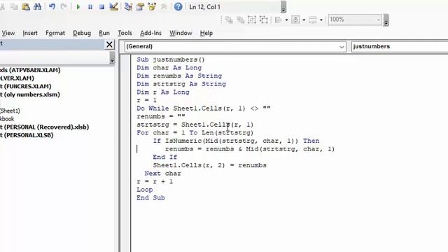 Display only numbers in Excel смотреть онлайн