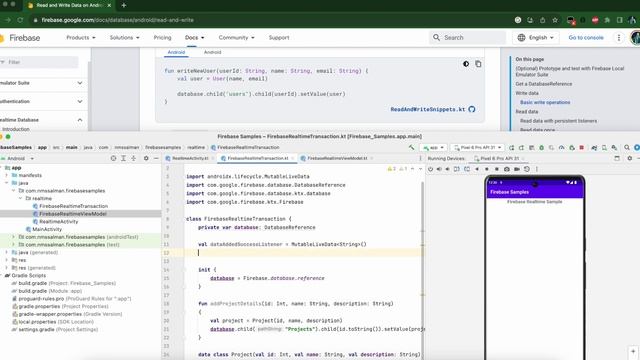 How to connect Firebase and Work with Realtime Database including Mutable Live Data Kotlin 2023 смотреть онлайн