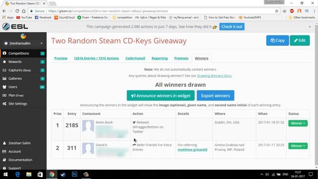 Steam CD:Keys Giveaway Winners! смотреть онлайн