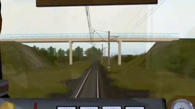 Trainz: ЧС2-556 следует по обходу станции Кубинка-1 смотреть онлайн