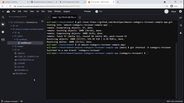 Attach Amazon CodeGuru Reviewer to Your CI Pipeline in GitHub | Amazon Web Services смотреть онлайн
