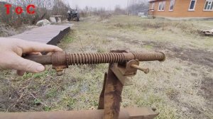 Простая и полезная самоделка. Ямобур для трактора своими руками. DIY