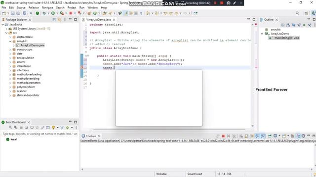 Array List In Java | Java Spring Boot Tutorial For Beginners | смотреть онлайн