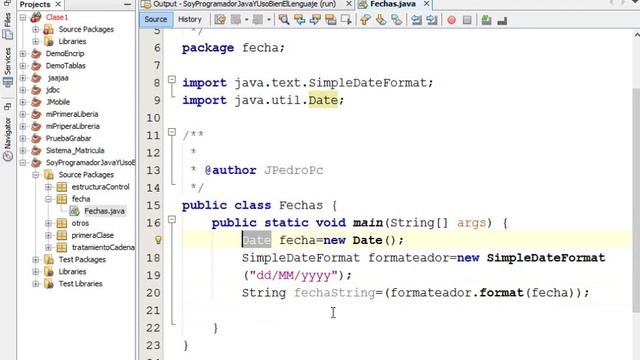 Date y SimpleDateFormat смотреть онлайн