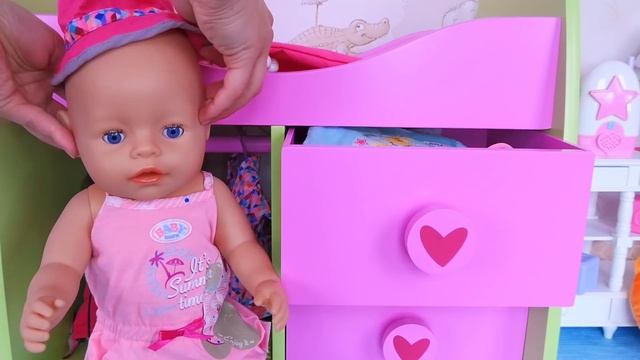 Baby Born Doll Bath Time With Pink Towel! Play Toys Story For Toddlers