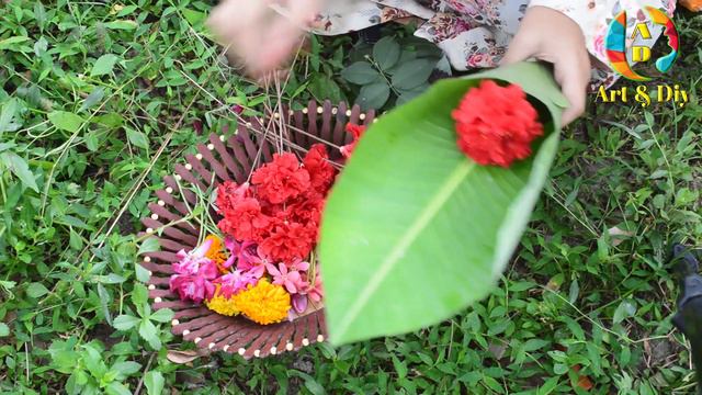 Natural flower bouquet decoration - how to make - gift idea смотреть онлайн
