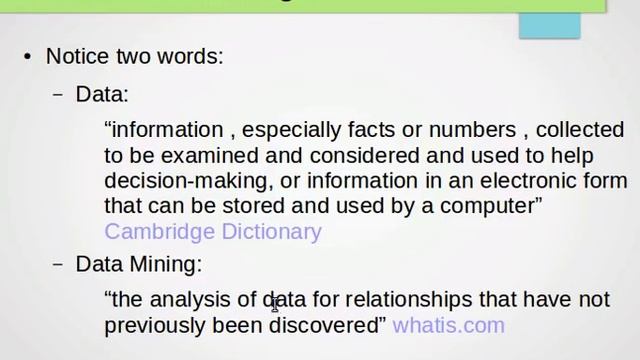 Introduction to Data Analysis and Mining: what is it? смотреть онлайн