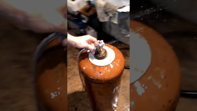 Подготовка газового баллона к резке и сварки смотреть онлайн
