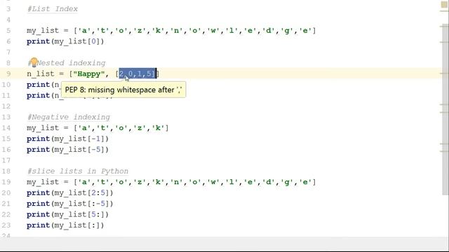 Python : List Index and Slice {in தமிழ்} смотреть онлайн
