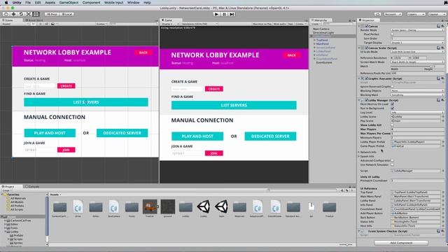 Setting up a Network Lobby with Unity 5 Part 1 смотреть онлайн