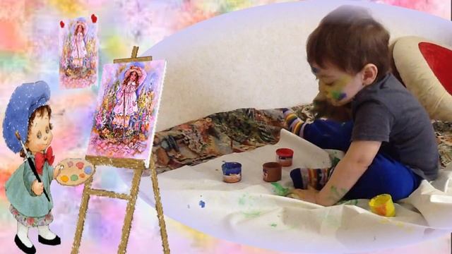 Дети рисуют ! Дети любят рисовать ! смотреть онлайн