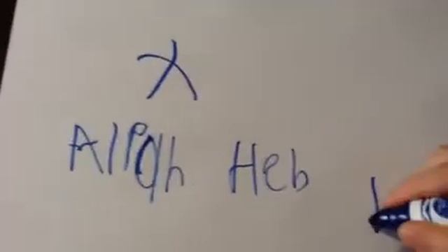 Drawing Hebrew First Letter א смотреть онлайн