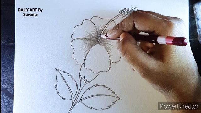 How To Draw a ? Hibiscus Flower | Hibiscus Flower Drawing смотреть онлайн