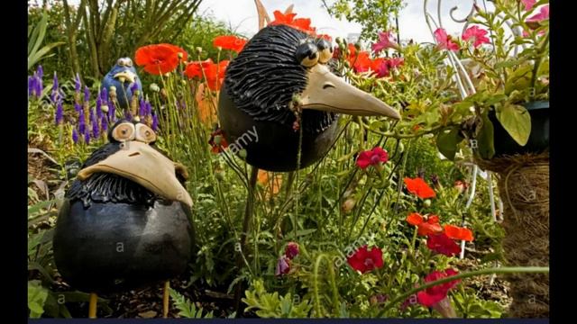 САДОВЫЕ УКРАШЕНИЯ🌸🌺ФИГУРКИ ДЛЯ САДА🌸🌺🦚🦜🦉 смотреть онлайн