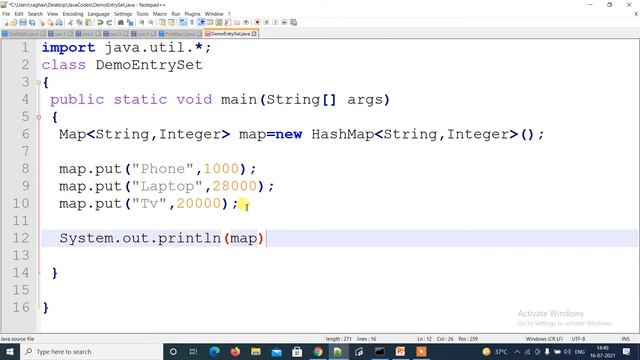 entrySet method in Java | in Hindi смотреть онлайн