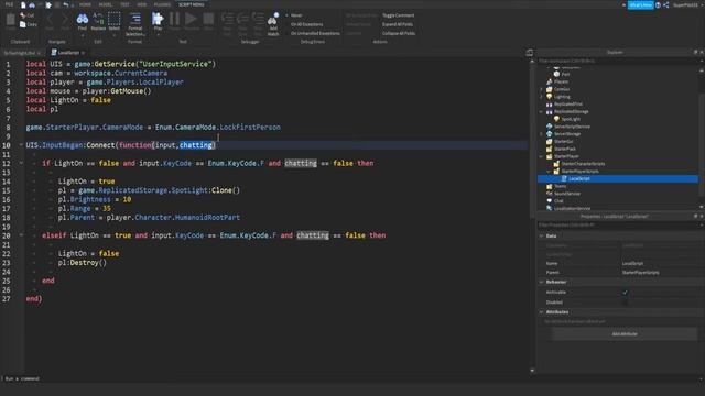 F for Flashlight in ROBLOX Studio (Free Model) смотреть онлайн