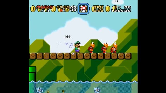 Super Mario World Zone 5 SNes plataform game смотреть онлайн