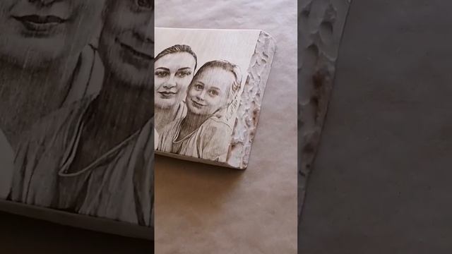 Выжигание на берёзовой доске. смотреть онлайн