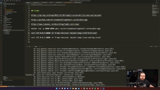 Log4Shell Security Exploit Deep Dive (Using Spring Boot and Maven application example) смотреть онлайн