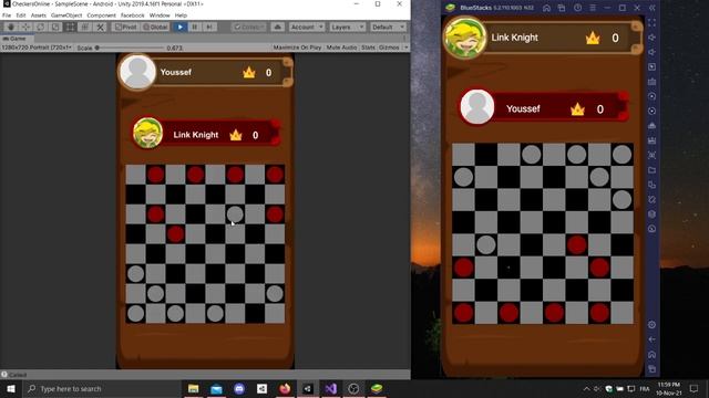 Checkers Online Unity Firebase смотреть онлайн