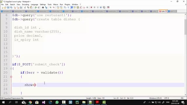 php insert data into table from form part 2 смотреть онлайн