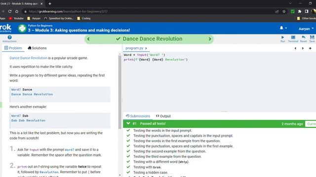 Grok Module 3 Python Solutions смотреть онлайн