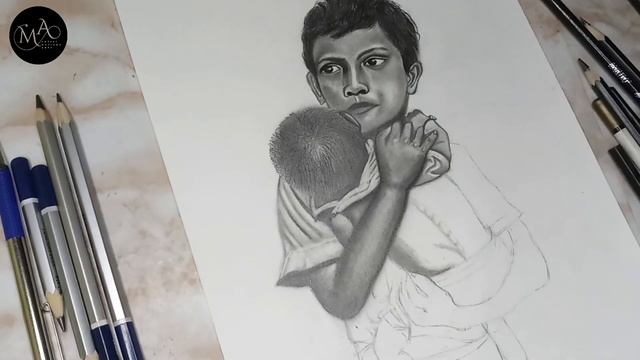 Children's Day Special\Dedicate To Street Poor Child \14thNovember \Pencil Sketch \Artistmanishaart смотреть онлайн