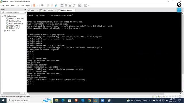 How To reset root Password on Redhat RHEL 8.0 ? смотреть онлайн