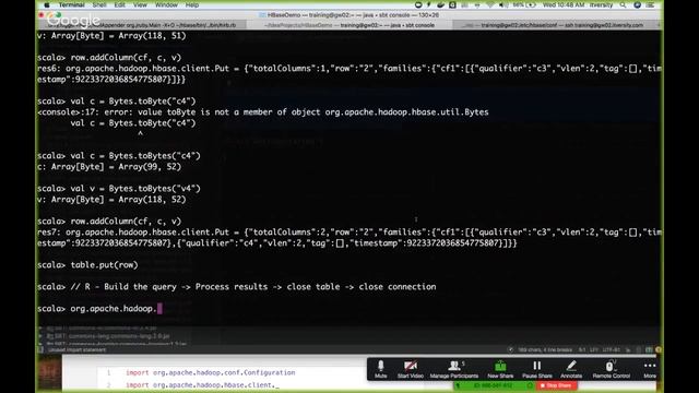 HBase - Application Development Life Cycle (Scala and Spark Dataframes) смотреть онлайн
