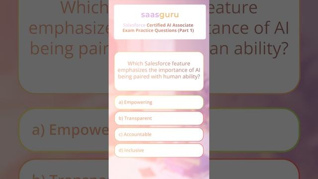 Salesforce AI Associate Certification ? Exam Practice Q&A ✏️✏️✏️ | saasguru смотреть онлайн