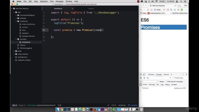 Promises ES6 смотреть онлайн