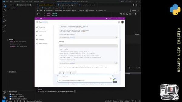 import string python