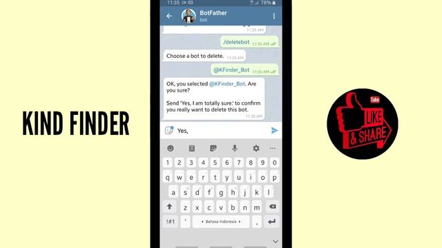 How to delete Telegram bot смотреть онлайн
