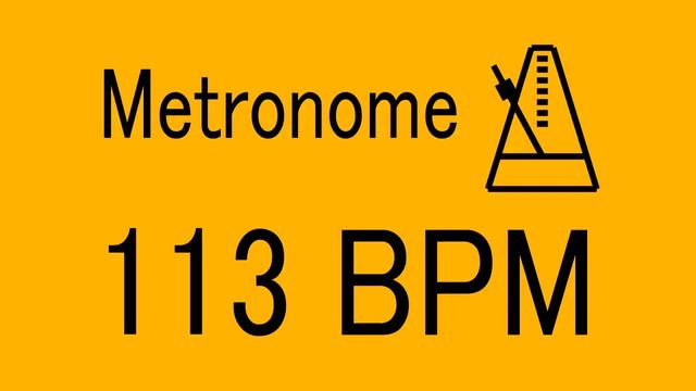 113 BPM METRONOME FOR TRAINING MUSICAL INSTRUMENT / 楽器練習用 メトロノーム / practice смотреть онлайн