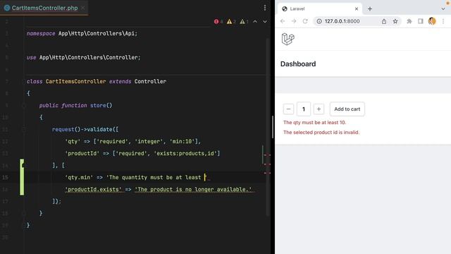Customizing validation error messages in Laravel - Tiny Tip #3 смотреть онлайн