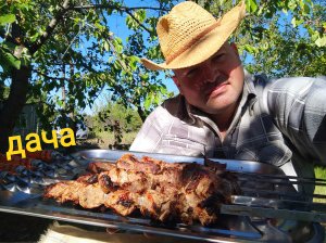 ОБЖОР шашлык на даче/мукбанг/перекус/мокпанроссия