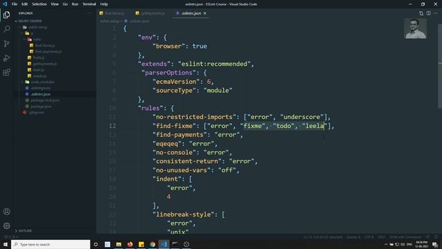 9. Send arguments to the custom rules in ESLint config. Function Parameters datatype check - #ESLin смотреть онлайн