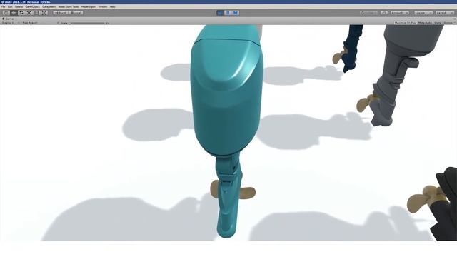 Simple 3D model. Boat motor B. смотреть онлайн