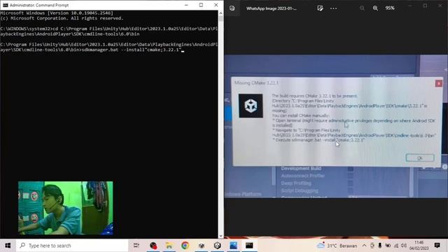 Atasi Error Missing Cmake 3.22.1 Unity | Devgame Tutorial смотреть онлайн