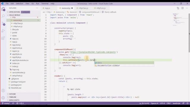 React HTTP with AXIOS смотреть онлайн