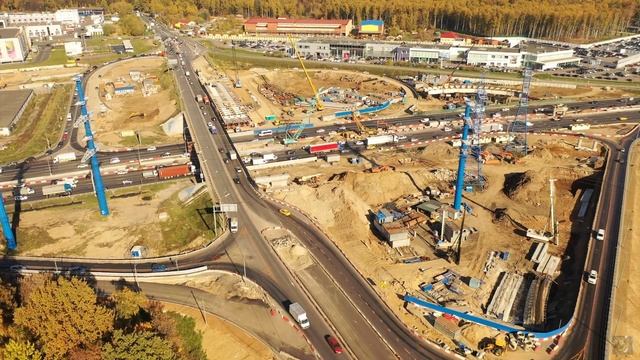 Реконструкция развязки МКАД и Алтуфьевского шоссе Октябрь 2021 смотреть онлайн