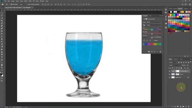 How to Fill Glass with Fruit Juice in Photoshop CC смотреть онлайн