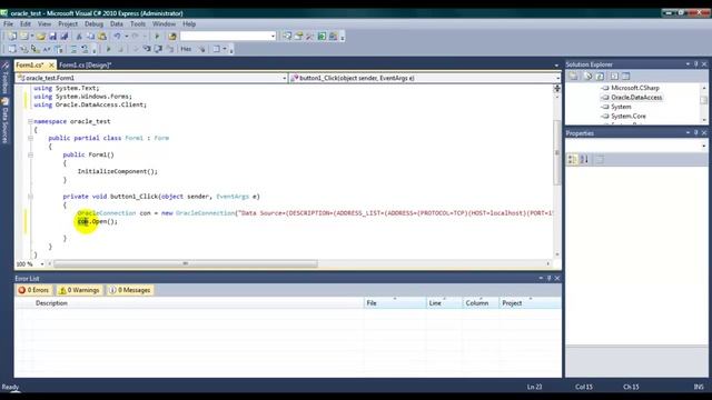 Introduce to Oracle 11g express and communicate with .net 2010 - Part 2 смотреть онлайн