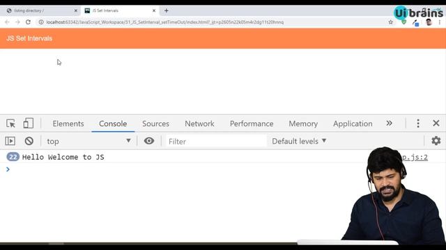 57. setInterval() , setTimeOut() , clearInterval() | javascript tutorial | UiBrains | NAVEEN SAGGAM смотреть онлайн