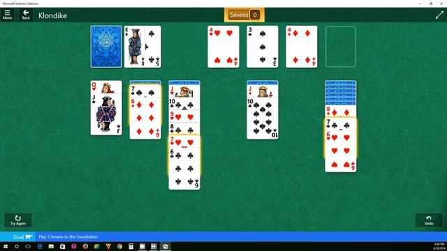 Klondike - Easy II - level 5 - Star Club - Microsoft Solitaire Collection смотреть онлайн