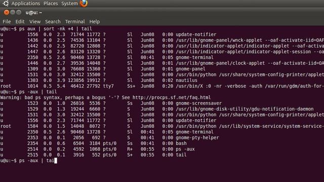 Display the top ten or n running processes sorted by memory usage In Linux Step By Step Tutorial смотреть онлайн