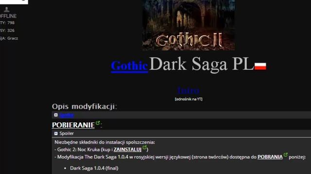 Gothic 2 "Dark Saga" - 1.0.4 Instalacja [v3] смотреть онлайн
